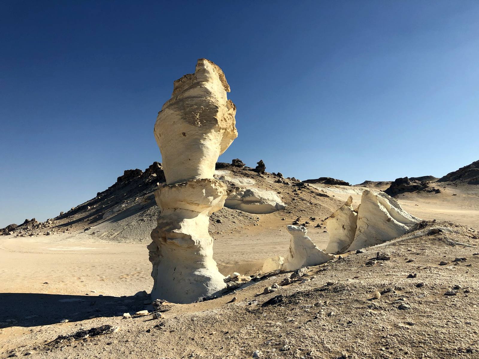A wind-carved rock pillar near Crystal Mountain