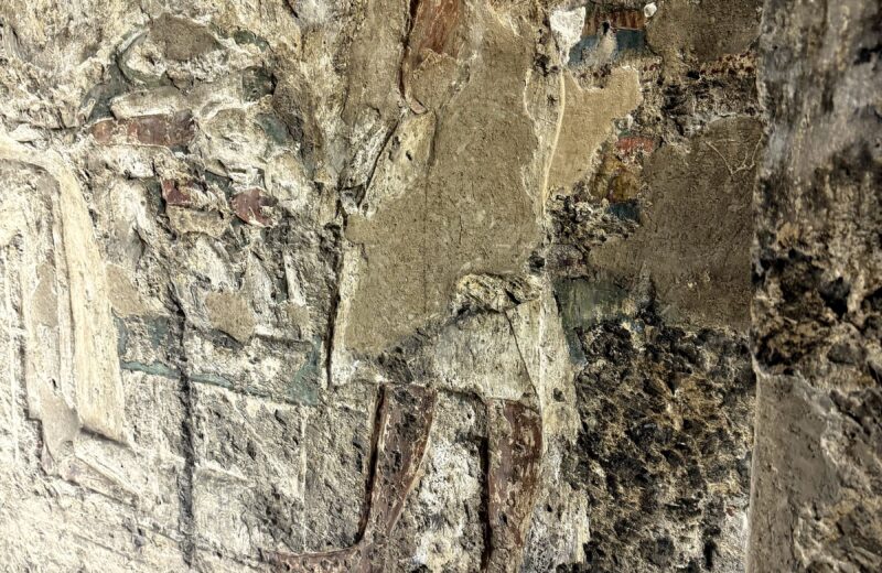 Ancient carved relief in the Tomb of Panehsy at Amarna